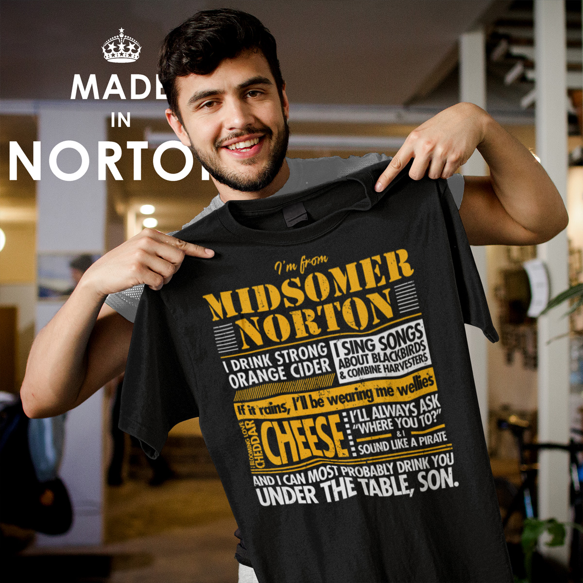 I'm From Midsomer Norton T-Shirt - Image 5