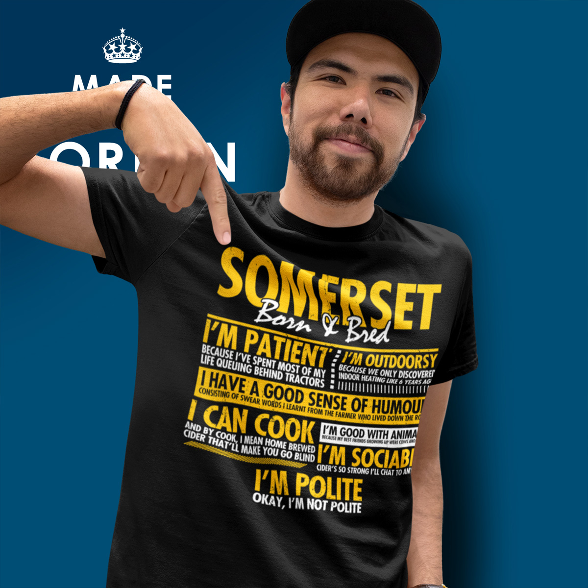 Somerset Born and Bred T-Shirt - Image 2