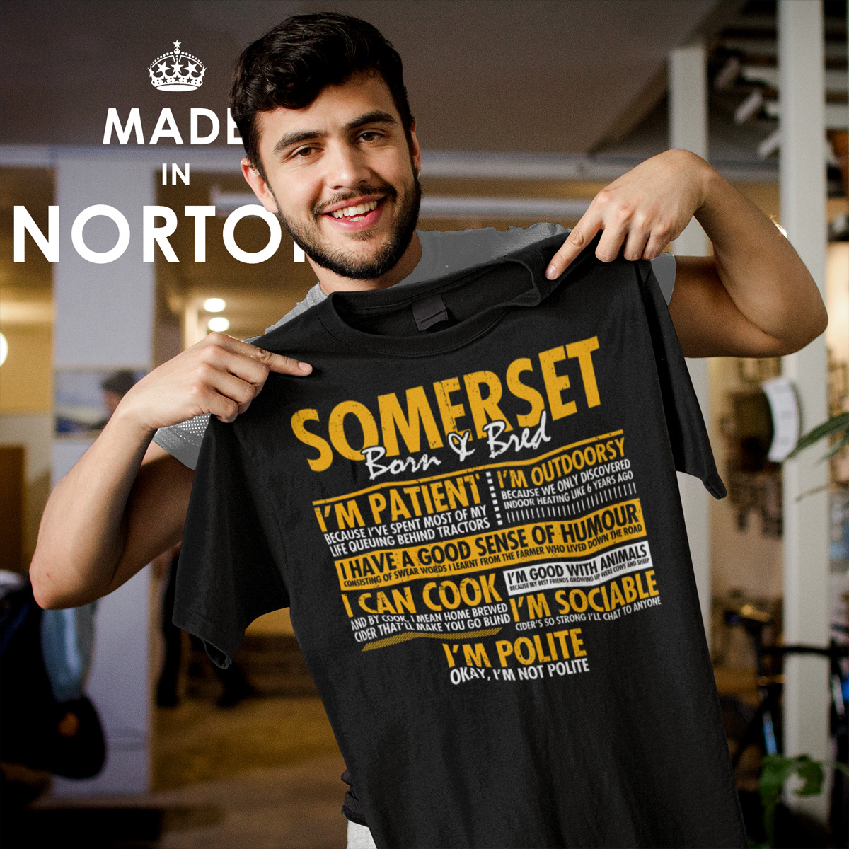 Somerset Born and Bred T-Shirt - Image 4