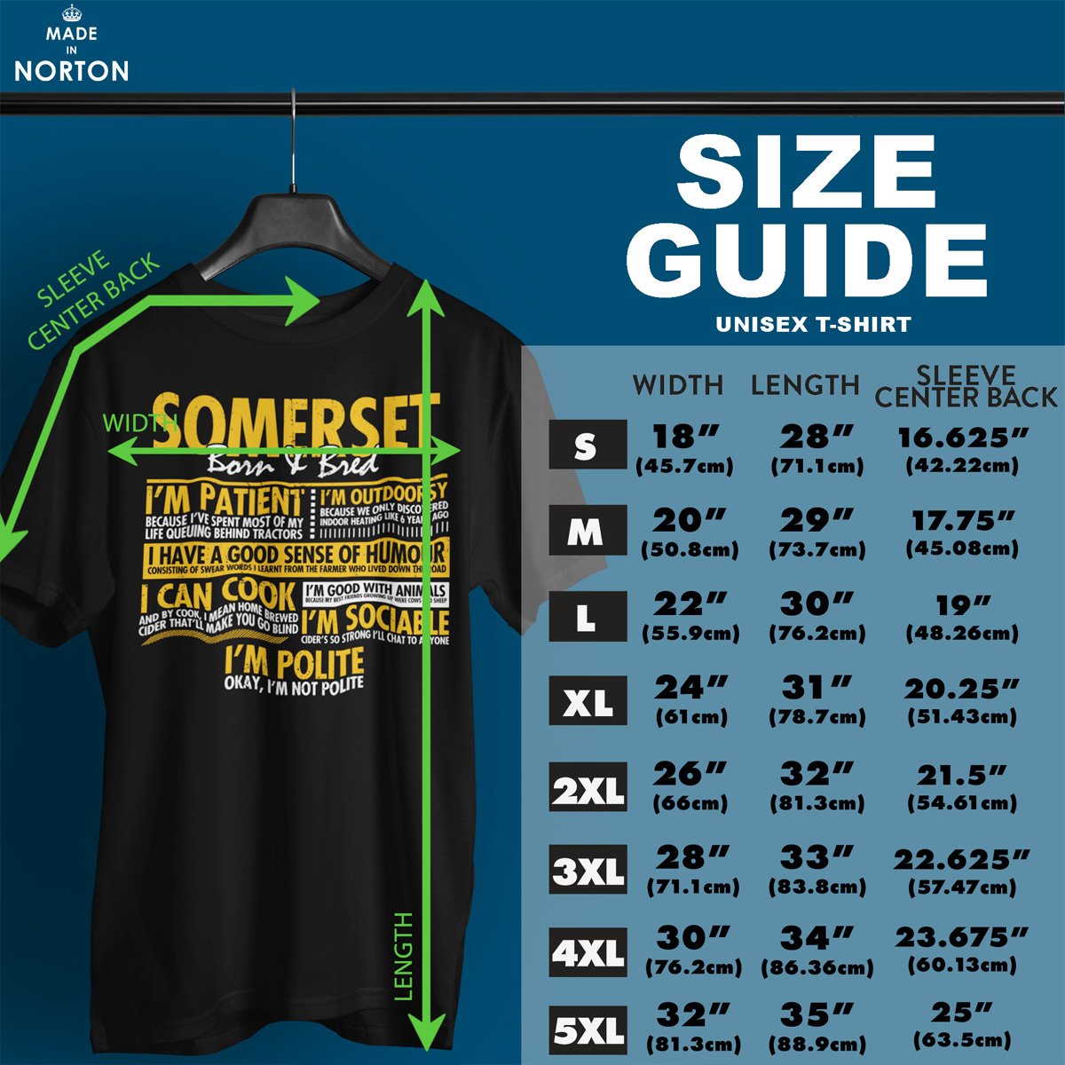 Somerset Born and Bred T-Shirt - Image 5