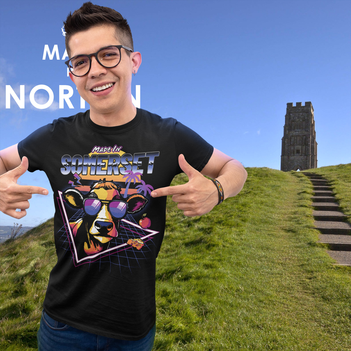 Made In Somerset 1980's Retro T-Shirt - Image 4