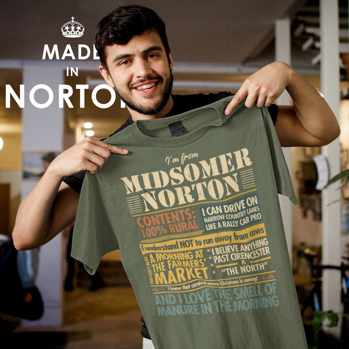 I'm From Midsomer Norton T-Shirt - Image 4