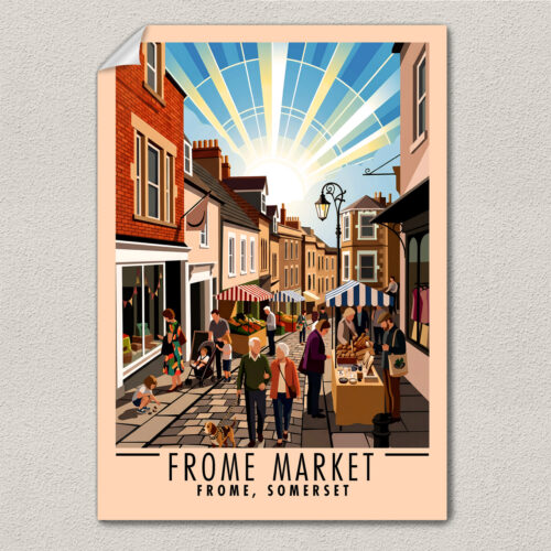 frome market poster print