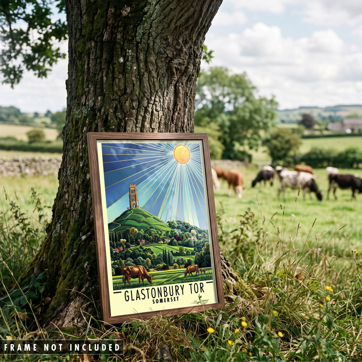 glastonbury tor poster