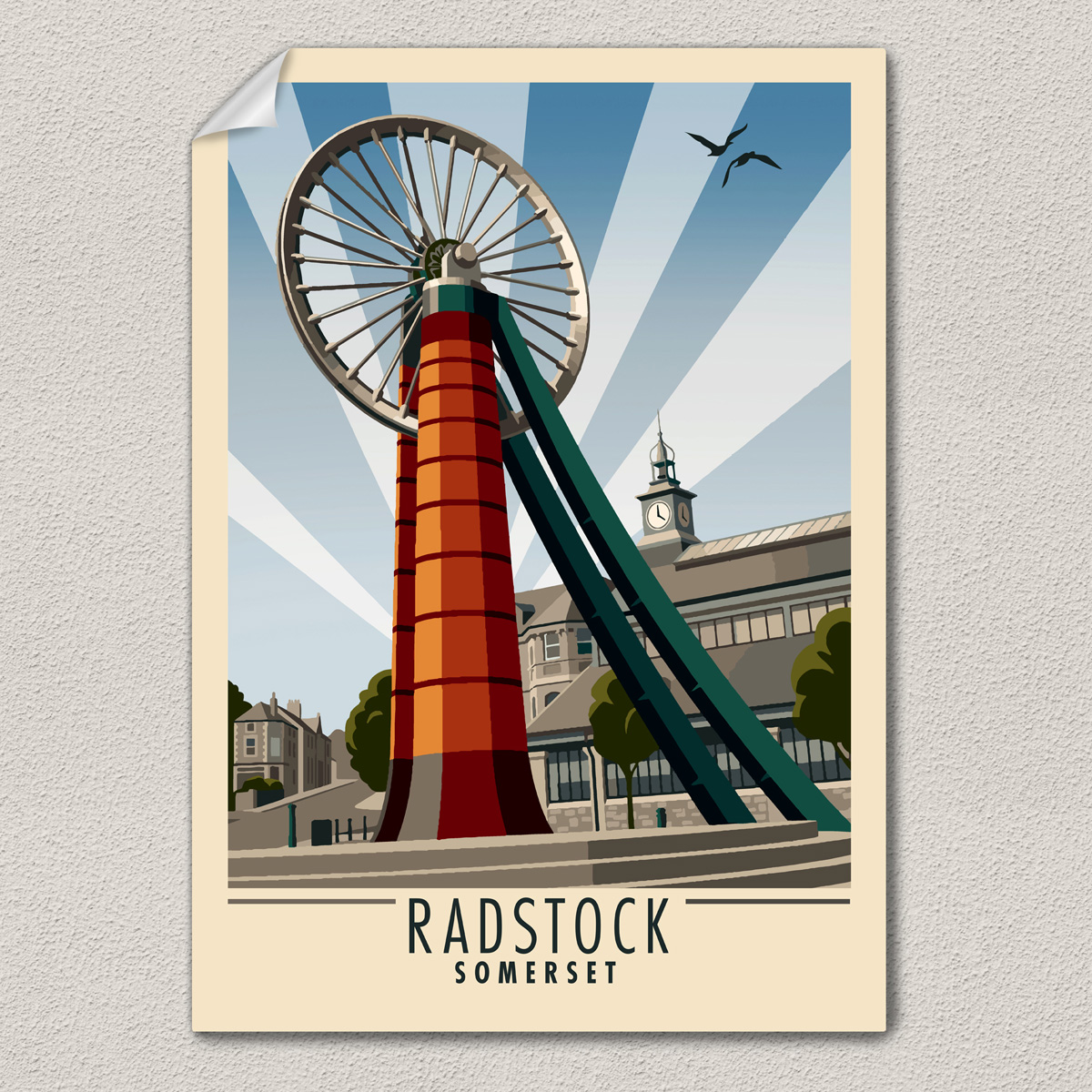 radstock wheel poster print
