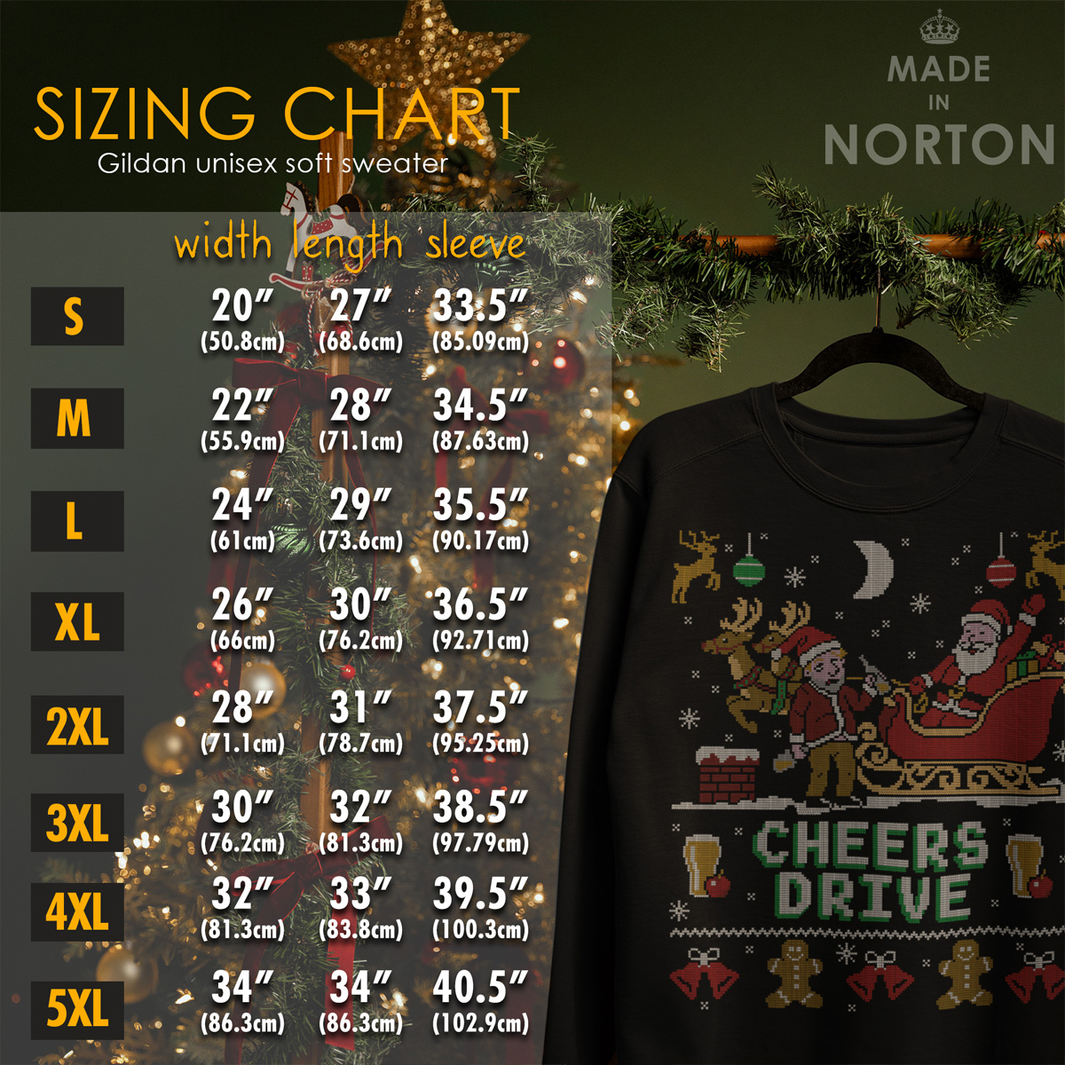 Cheers Drive Christmas Sweater - Image 5