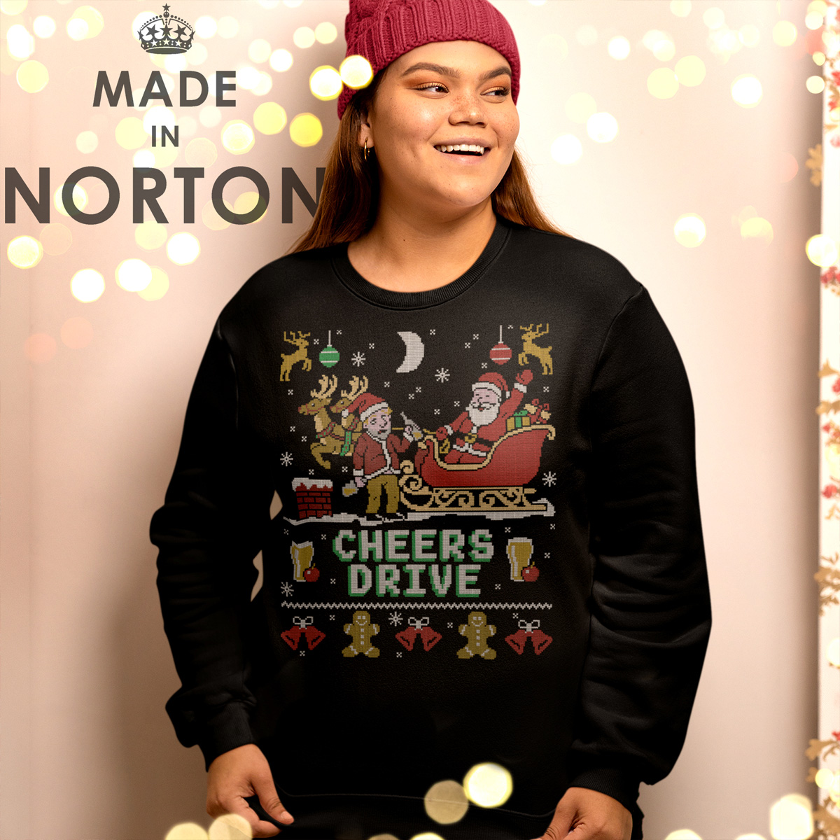 Cheers Drive Christmas Sweater - Image 4