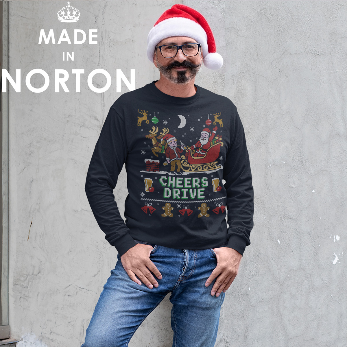 Cheers Drive Christmas Sweater - Image 3
