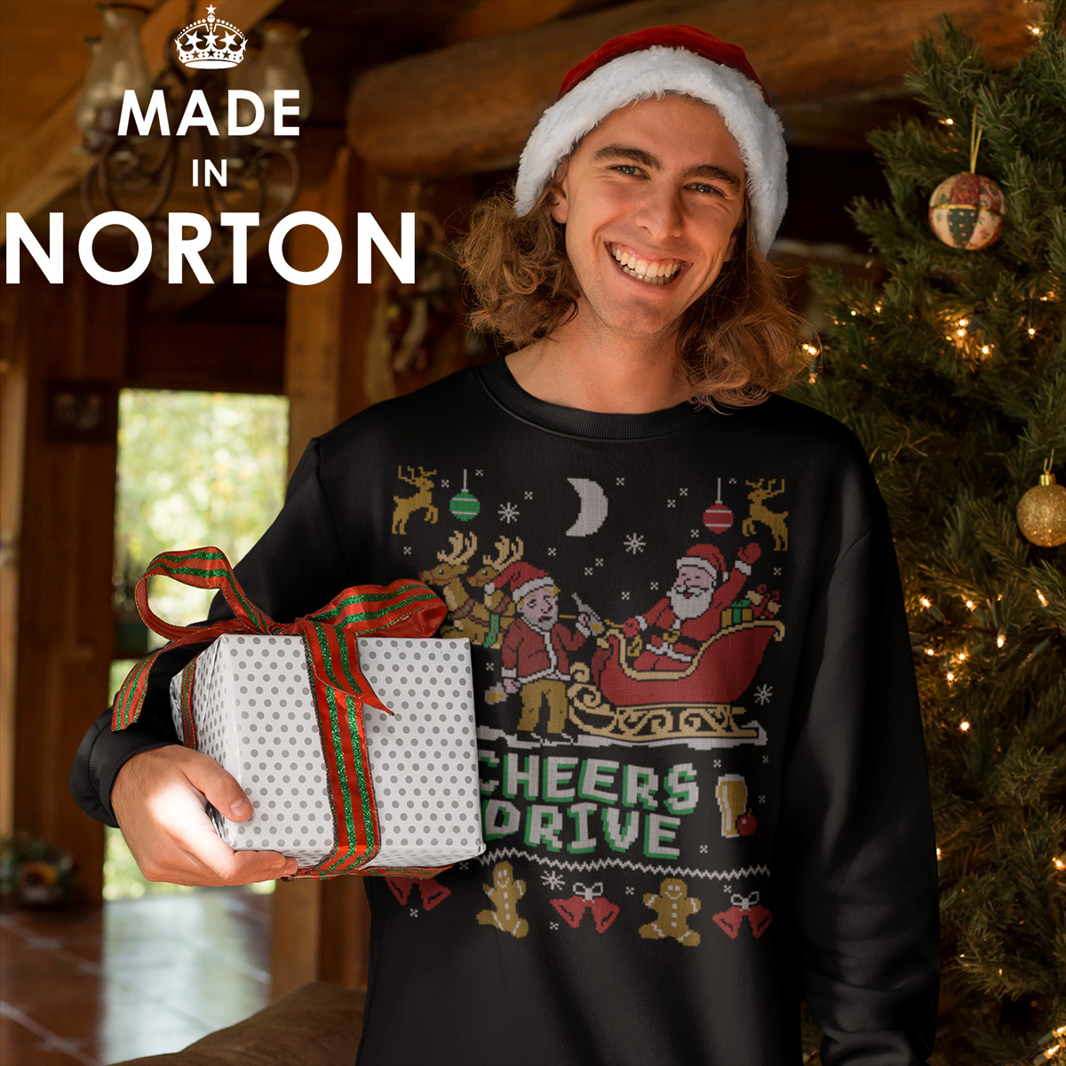 Cheers Drive Christmas Sweater - Image 2